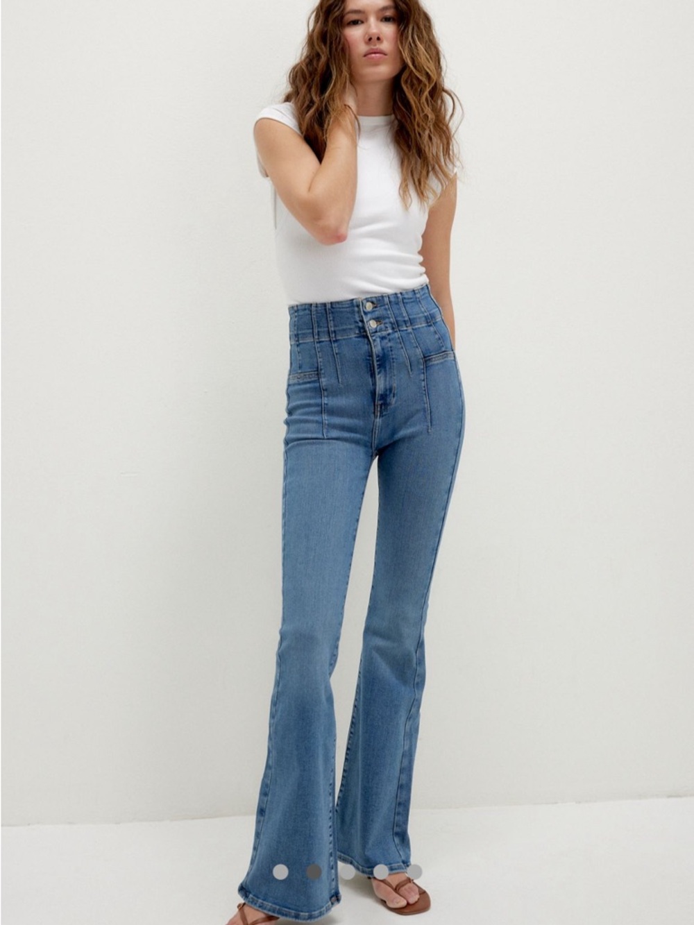 Free People We The Free Jayde High-Waist Flare Jeans 31 NWT